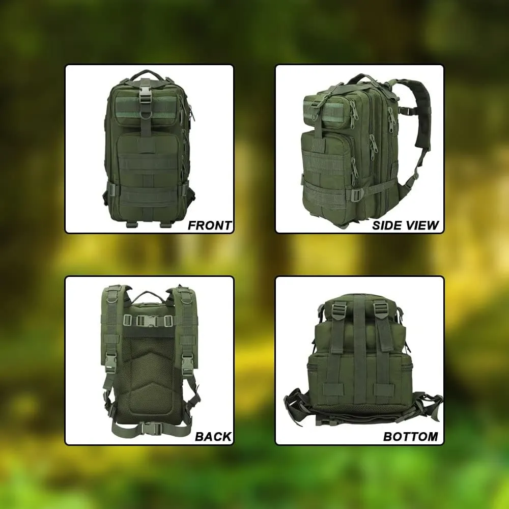 Military Tactical Camo Backpack for Men 40L Large Waterproof Camo Backpack for Hunting Tactical Travel Backpack (Desert Camo N1)