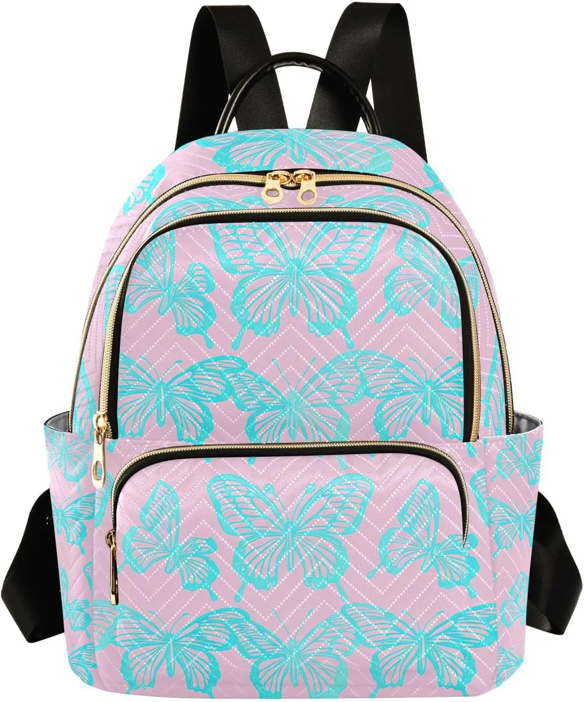 Mini Backpack for Women Azure Flutter Mini Backpack Purse Lightweight Small Daypack, 8.5L