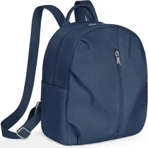 Mini Backpack Purse Small Cute Women Bag Lightweight Daypack for Travel (Dark Blue)