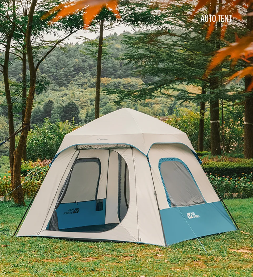 Mobi Garden Ling Dong 180 Space 4 person tent - Sky Blue