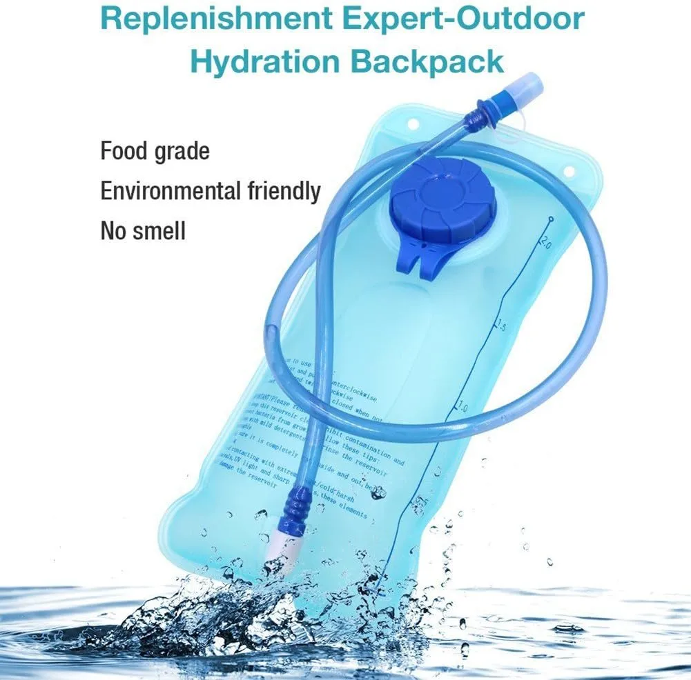 Monvecle Hydration Pack Water Rucksack Backpack Bladder Bag Cycling Bicycle Bike/Hiking Climbing Pouch   2L Hydration Bladder
