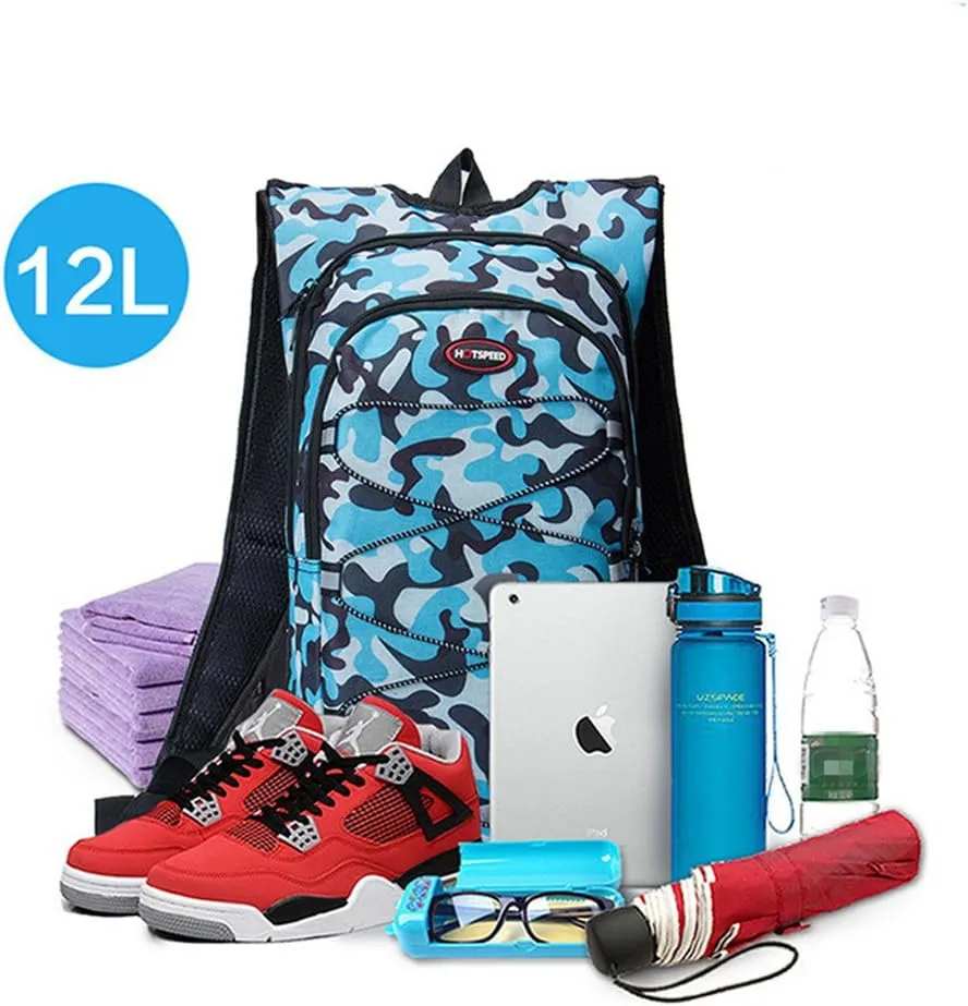 Monvecle Hydration Water Backpack with 2L Free Water Bladder Perfect for Running Cycling Hiking Climbing Pouch and Skiing
