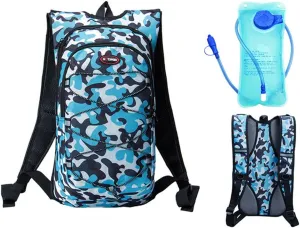 Monvecle Hydration Water Backpack with 2L Free Water Bladder Perfect for Running Cycling Hiking Climbing Pouch and Skiing