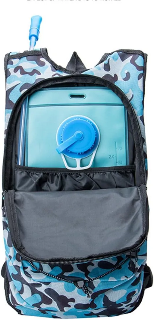 Monvecle Hydration Water Backpack with 2L Free Water Bladder Perfect for Running Cycling Hiking Climbing Pouch and Skiing