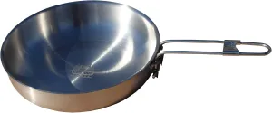 Mr. Outdoors Cookout 8.25" Stainless Steel Fry Pan with Folding Handle