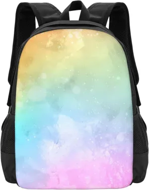 Multicolored Watercolor With Splatter Lightweight Packable Backpack Travel Casual Large Capacity Daypack Foldable Backpack For Men Women