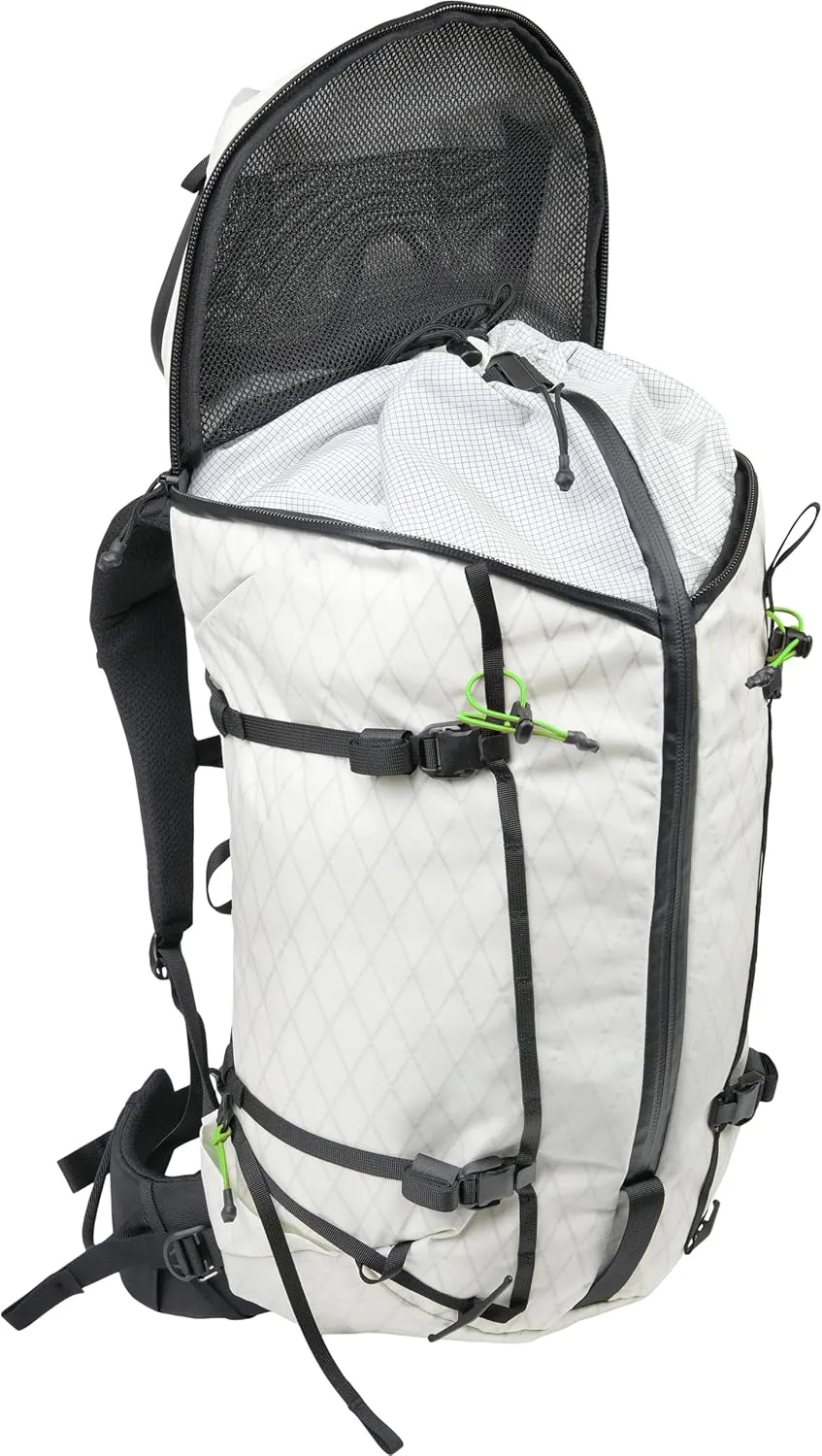 Mystery Ranch Scree 33 Backpack - Technical Hiking Daypack, White/Limeade, S