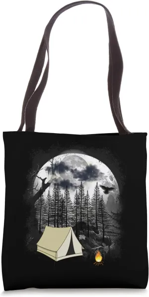 Mystical Nature Forest Camping Tent Holiday Nature Lovers Camping Tote Bag
