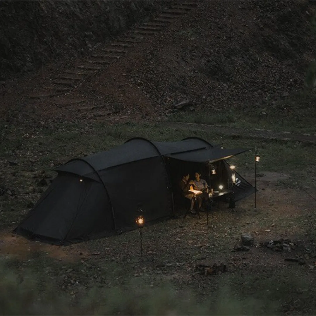 Naturehike Aries Alpha tunnel tent for 4-6 man(without tarp pole) - Black Vinyl