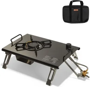 Naturehike Camping Stove, Stove with Adjustable Burners, Portable, Perfect for Camping & Hiking, Emergency Cooking Stove, Single BurnerHigh power, boil 1L of water in three minutes and 20 seconds