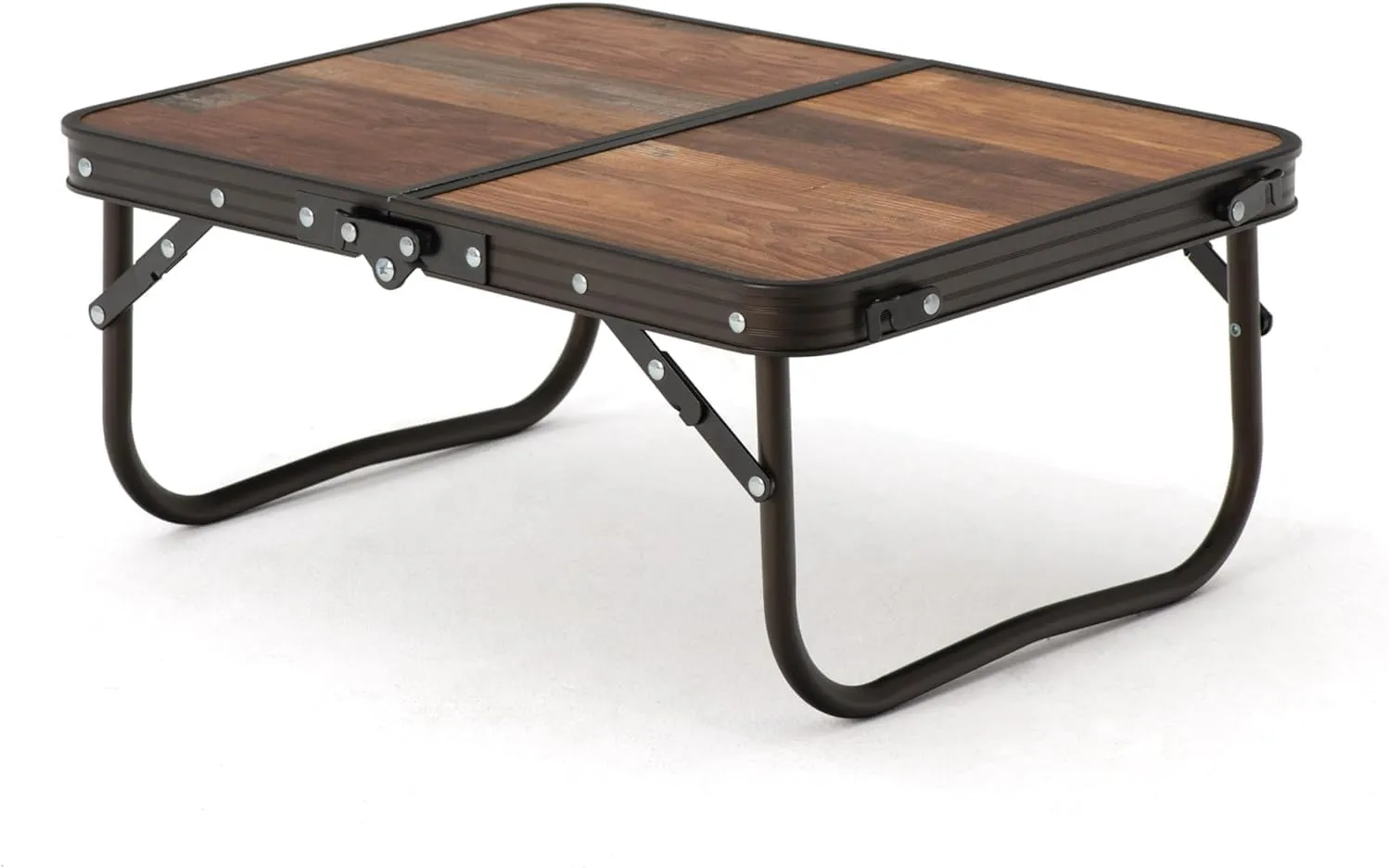 Naturehike Folding Camping Table, Portable Tables with Adjustable Legs, 20.87×15.75×9.05 Inch Foldable Camp Pinic Tables with Carry Bag for Outdoor Camping, BBQ, Travel - Small Retro