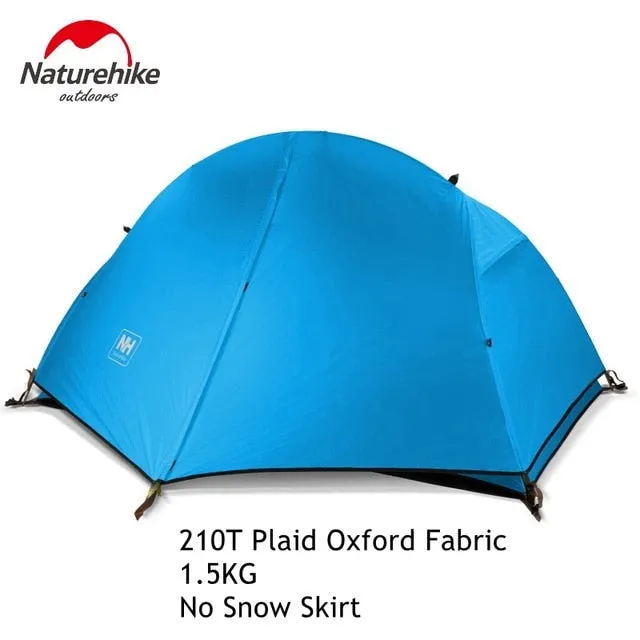 Naturehike Tentn Ultralight 1 Person Double Layers Aluminum Rod Hiking Tent 4 Season With Camping Mat
