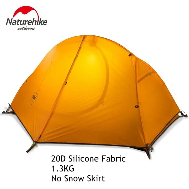 Naturehike Tentn Ultralight 1 Person Double Layers Aluminum Rod Hiking Tent 4 Season With Camping Mat