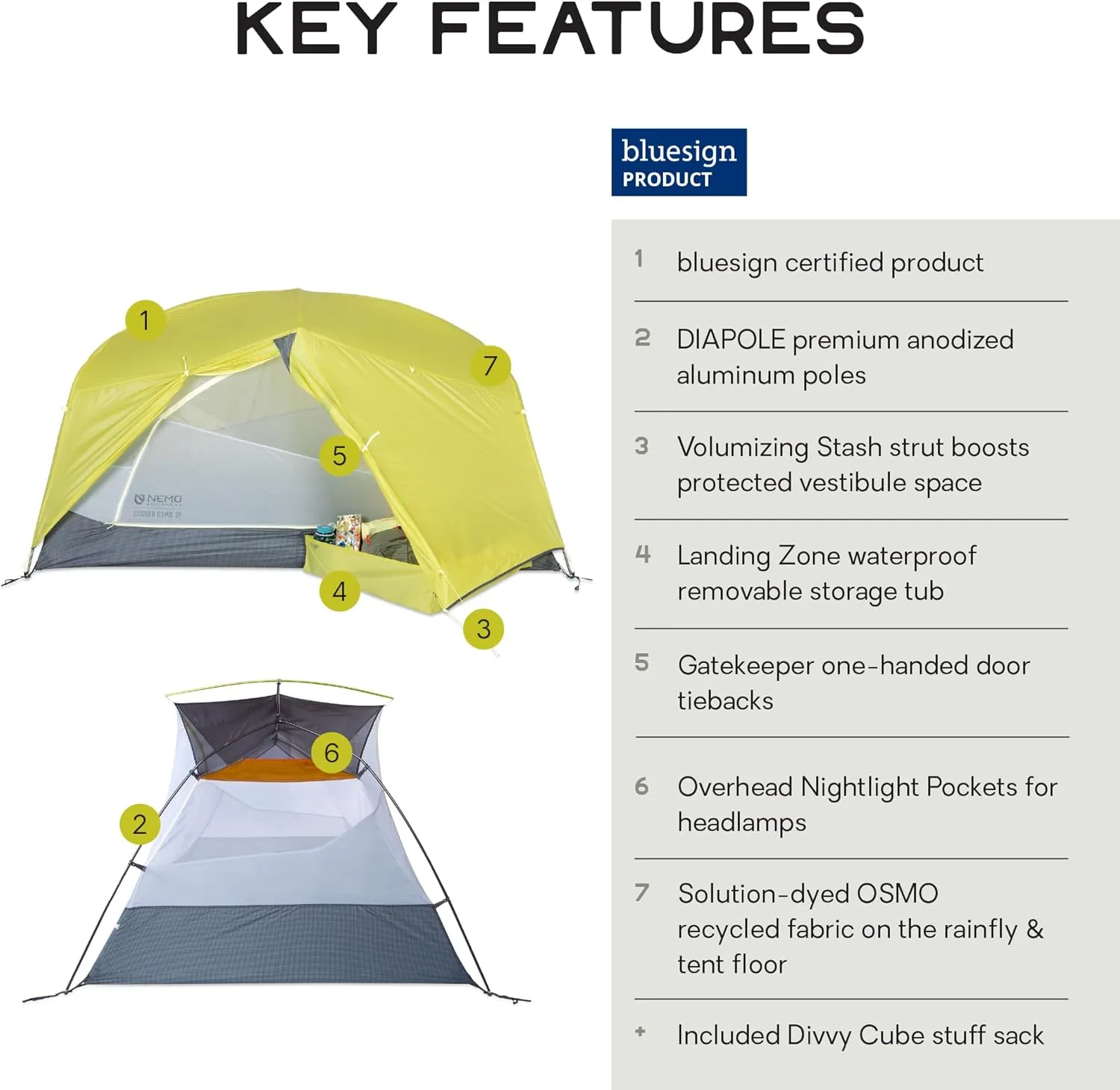 NEMO Equipment Dagger OSMO Lightweight Backpacking Tent
