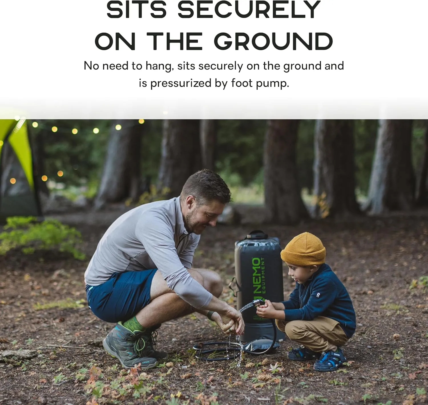 NEMO Helio Portable Pressure Camp Shower