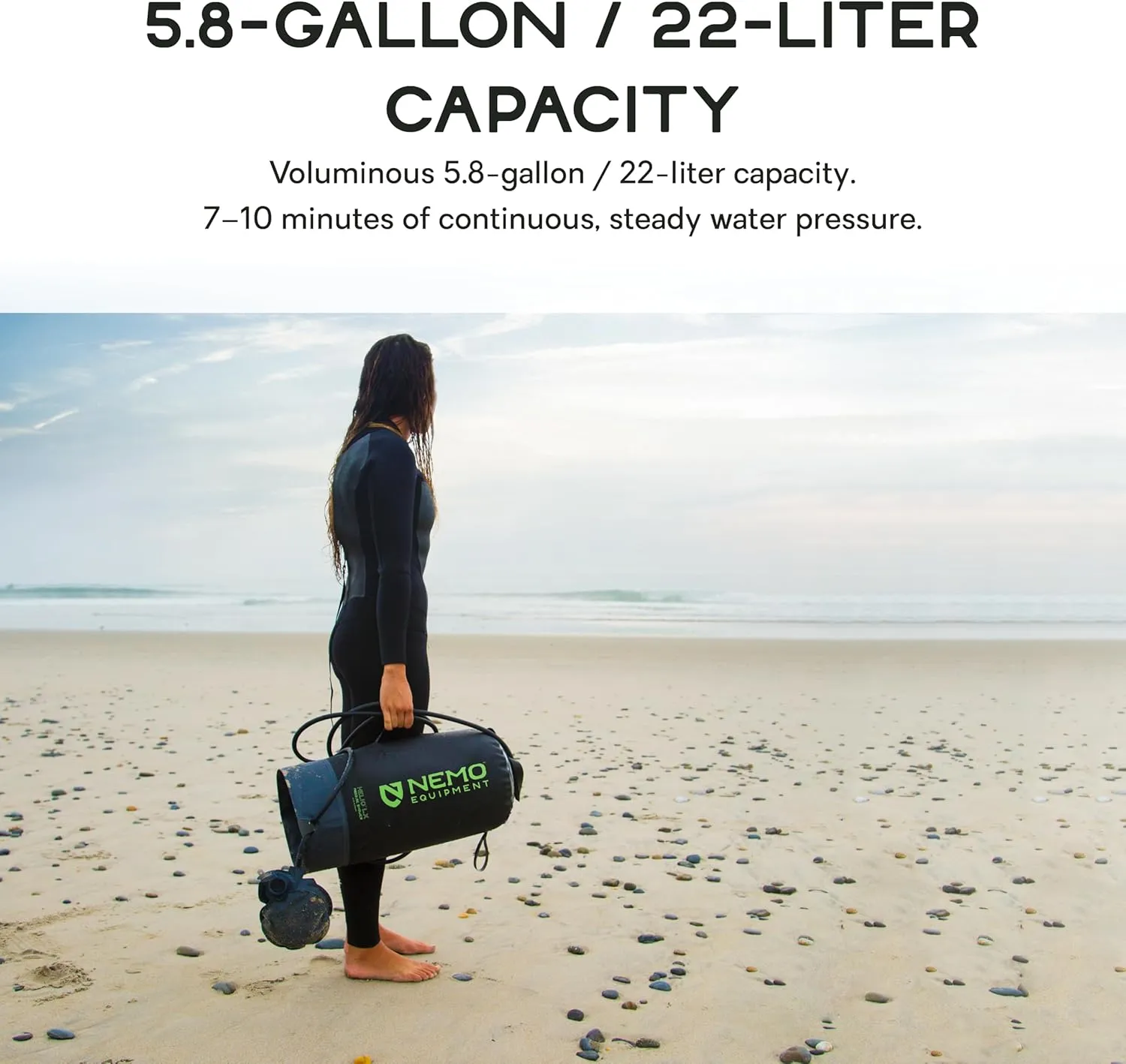 NEMO Helio Portable Pressure Camp Shower