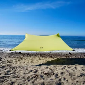 Neso Gigante - Portable Beach Tent - Ideal to Enjoy with Family and Friends - UPF 50 , Water-Resistant, and Lightweight - Lemon, 11' x 11'