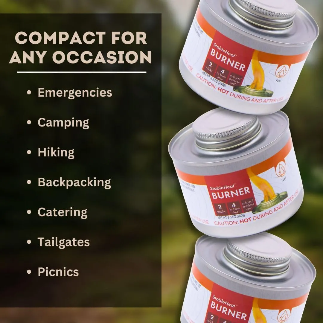 New & Improved! Emergency Cooking Fuel Premium Storage Set, 20  Year Shelf Life | Available in 4 Cans, 12 Cans, or 24 Can Packs