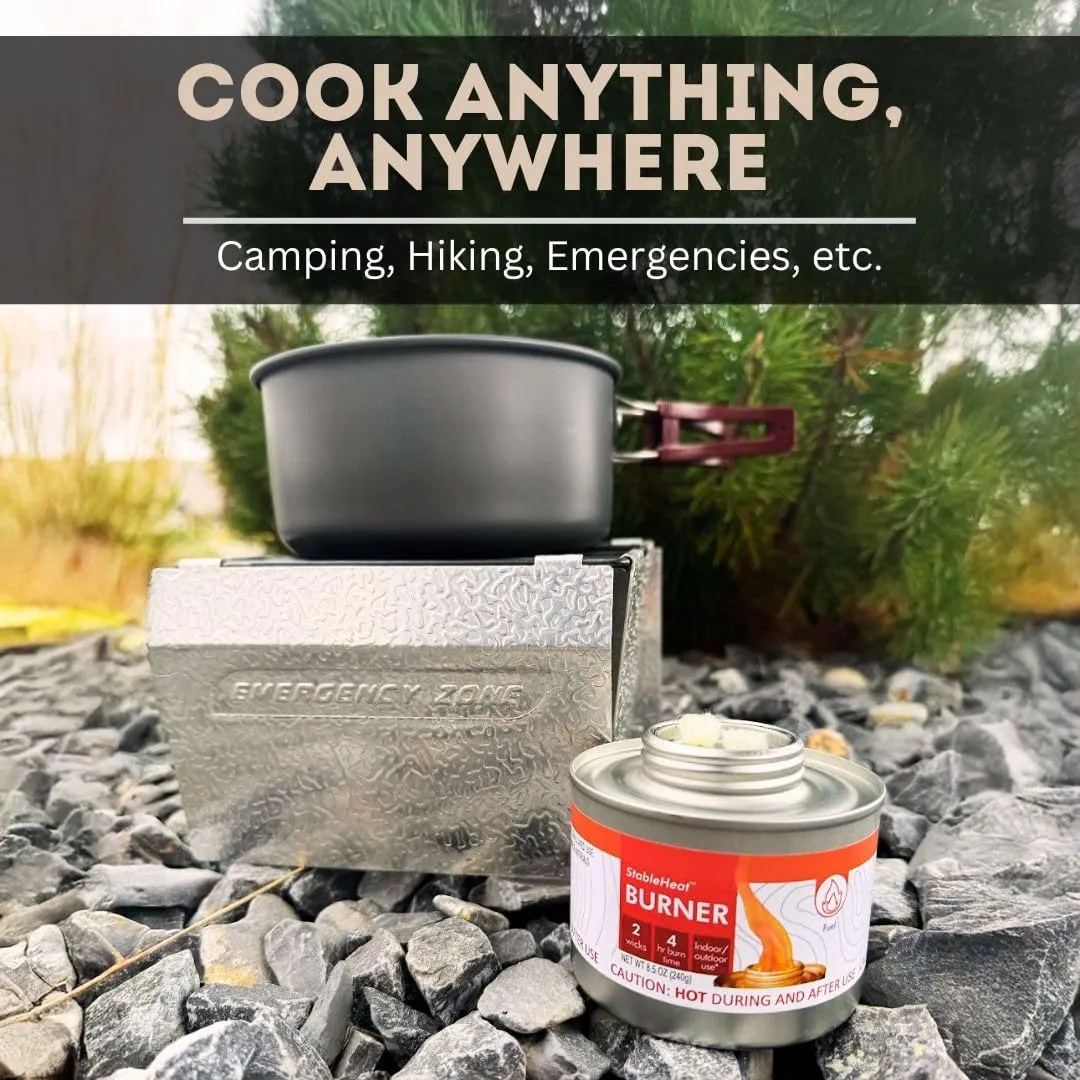 New & Improved! Emergency Cooking Fuel Premium Storage Set, 20  Year Shelf Life | Available in 4 Cans, 12 Cans, or 24 Can Packs