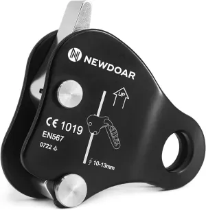 NewDoar Rope Grab Ascender Riser Adjuster Fits Rope for Rocking Climbing Protection Rescue