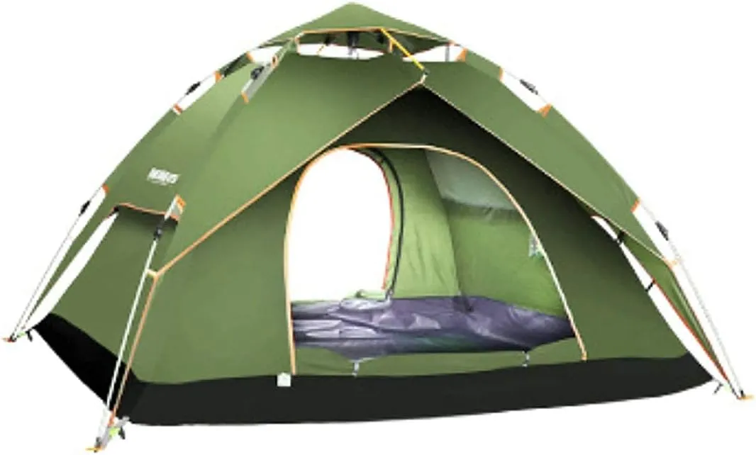 NIEH Automatic Tent,Family Thickened Rainproof Anti-UV Outdoor 3-4 People for Camping Picnic, Wilderness, Mountaineering, Cycling