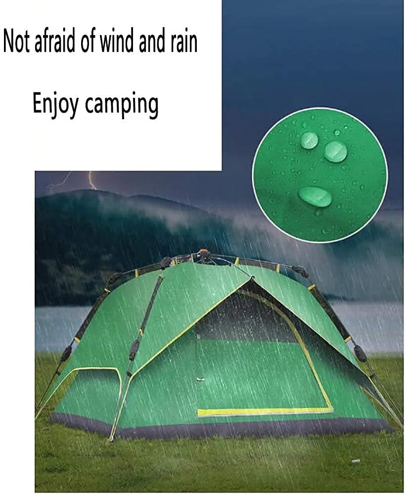 NIEH Beach Tent,Sun Shelter,3-4 People Outdoor Easy Set Up Camping Waterproof Hiking Double Layer Green 91x91inch
