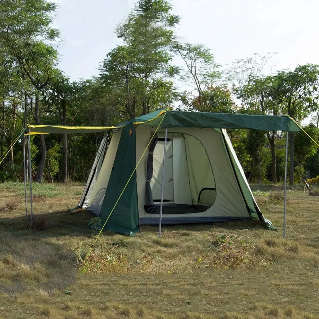 NIEH Outdoor Double Layer 3-4 People Square Top Automatic Camping Family Tent Thicken Waterproof Anti-UV