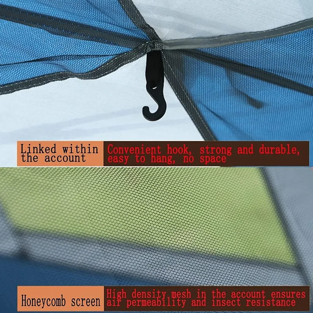 NIEH Tents Dome Frame Pop-Up Outdoor Camping Thickened Rainproof 2-3 People Automatic Field Sunscreen Camping Picnic Ultra-Lightweight Equipment Pop Up