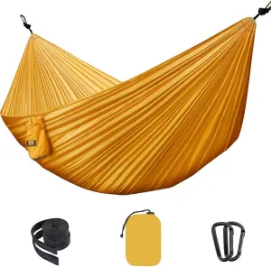 Nylon Single & Double Hammock Adult Camping Outdoor Backpacking Travel Survival Garden Swing Hunting Sleeping Bed Portable Hammock