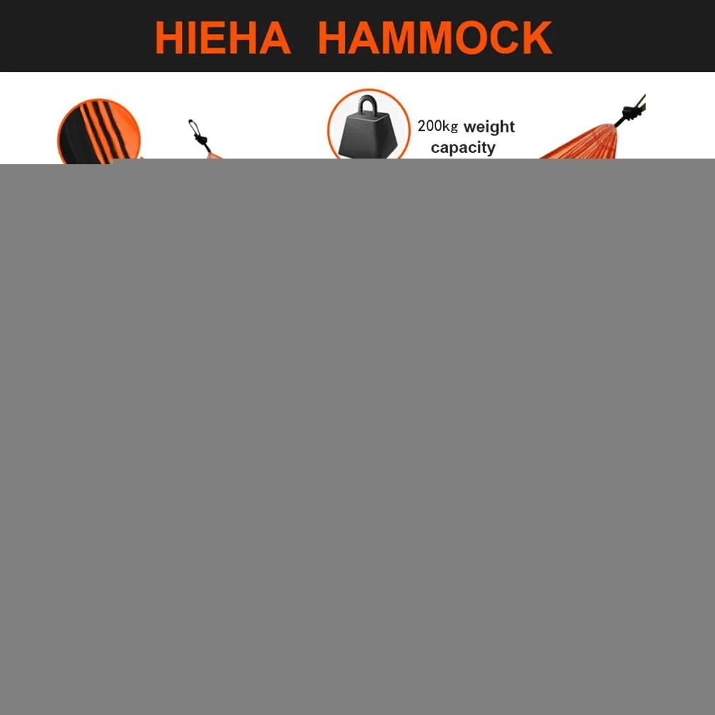 Nylon Single & Double Hammock Adult Camping Outdoor Backpacking Travel Survival Garden Swing Hunting Sleeping Bed Portable Hammock