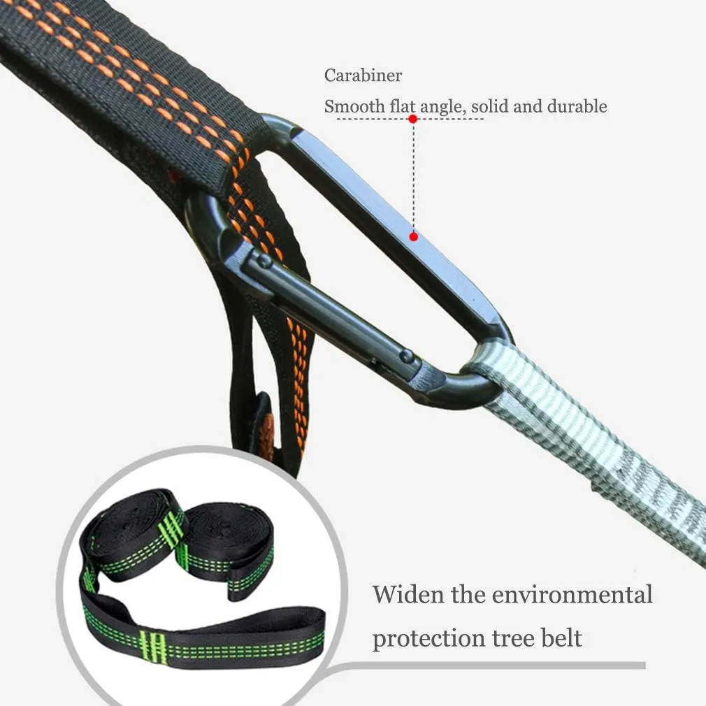 Nylon Single & Double Hammock Adult Camping Outdoor Backpacking Travel Survival Garden Swing Hunting Sleeping Bed Portable Hammock