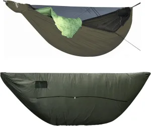 onewind 11ft Double Layer Hammock with Bugnet and Windsock, Hammock Winter Sock for Portable Camping Hammock