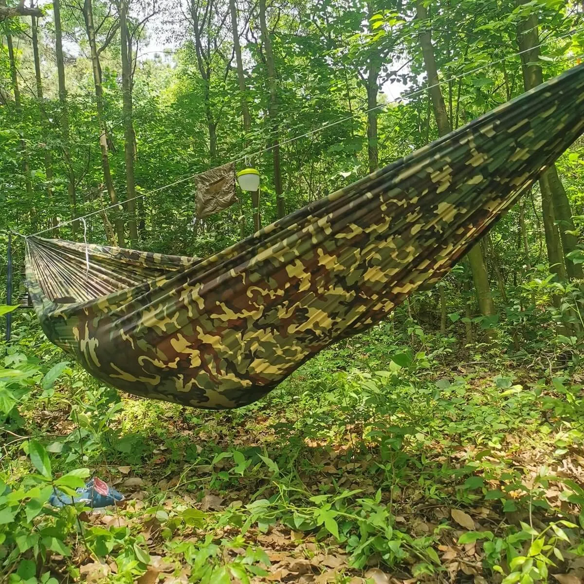 Onewind Premium 12' Camping Double Hammock with Tree Straps and Bug Net for Travel, Camping, Backpacking and Hiking