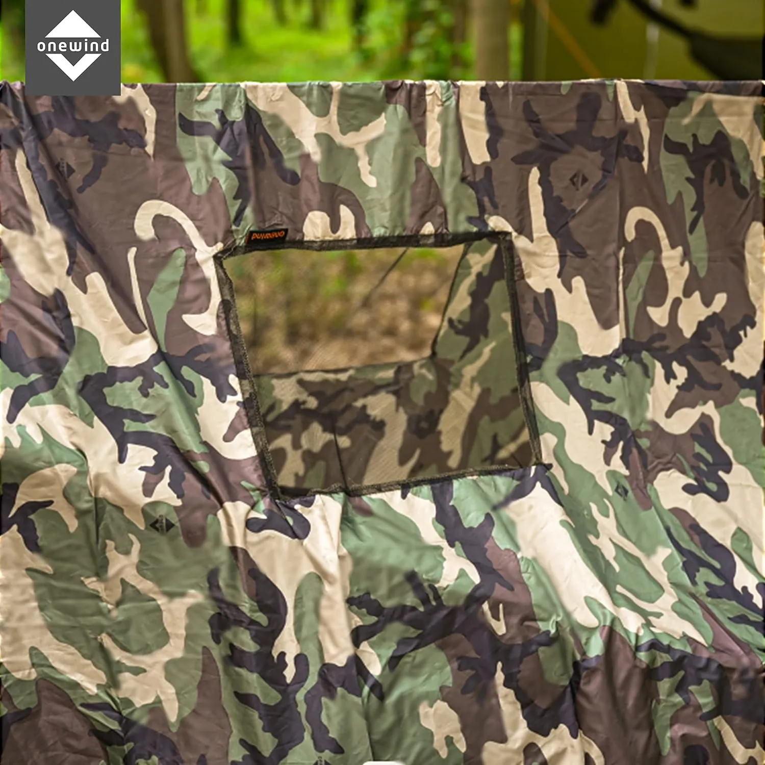 Onewind Premium Hammock Wind Sock, Hammock end Wind Block, Lightweight and Wind-Resistant Underquilt Protector for Winter and Cold Weather Protection, Backpacking, Camouflage