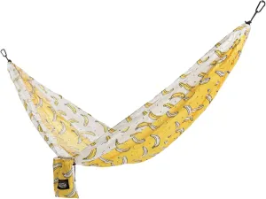 Original Pawleys Island Double Banana Camping Hammock with 2 Tree Straps, Triple Stitched Durable Nylon Material, Compact Design for Backpacking, Travel, Beach, Backyard, Patio, Hiking