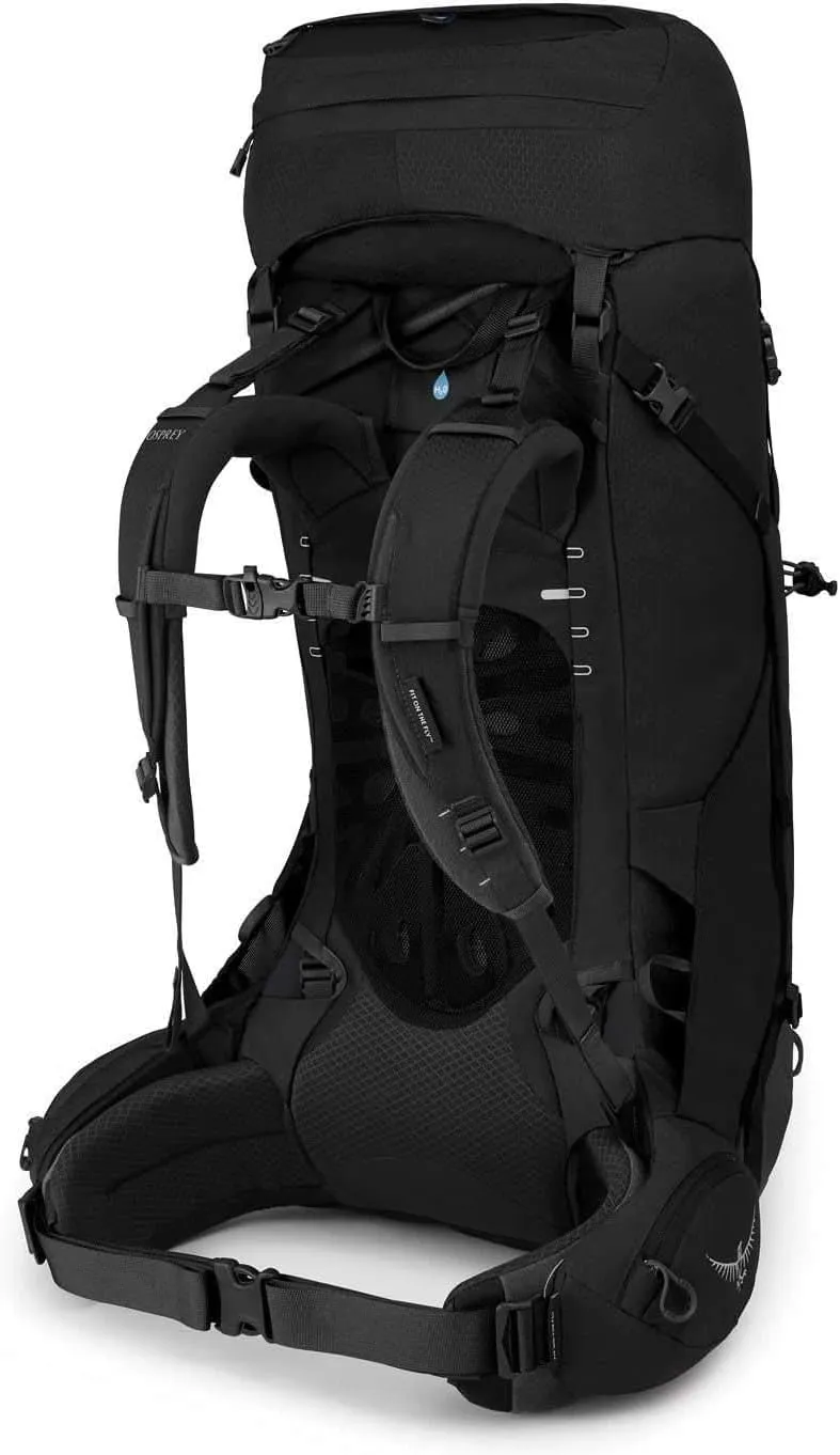 Osprey Aether 55L Men's Backpacking Backpack, Black, S/M