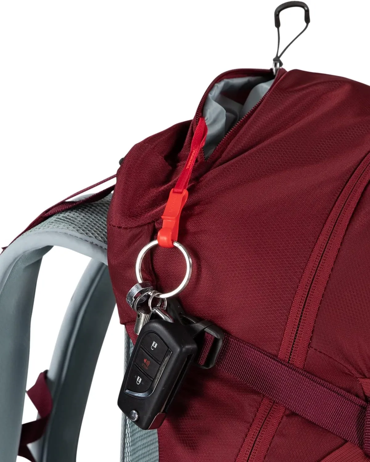 Osprey Hikelite 28L Unisex Hiking Backpack, Sangria Red, S/M