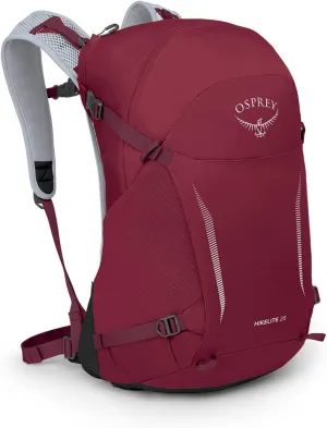 Osprey Hikelite 28L Unisex Hiking Backpack, Sangria Red, S/M