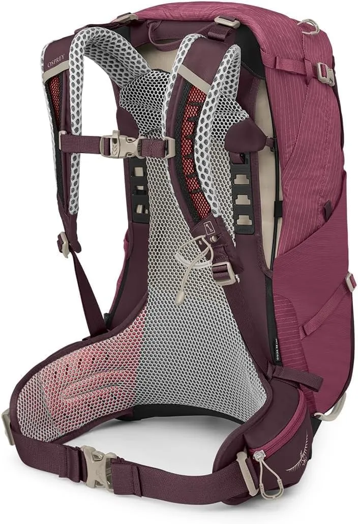 Osprey Sirrus 24L Women's Hiking Backpack, Elderberry Purple/Chiru Tan