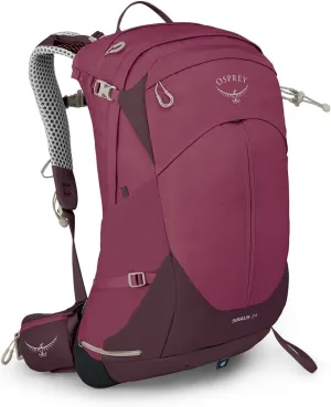Osprey Sirrus 24L Women's Hiking Backpack, Elderberry Purple/Chiru Tan