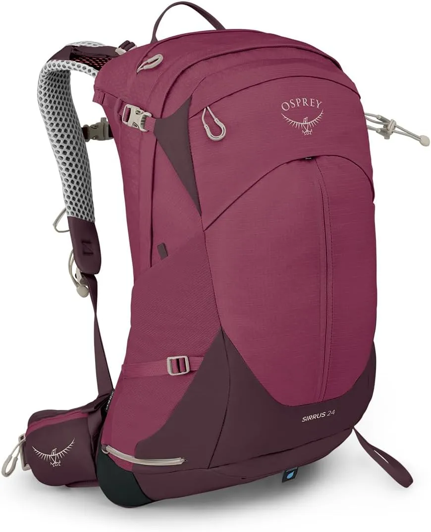 Osprey Sirrus 24L Women's Hiking Backpack, Elderberry Purple/Chiru Tan