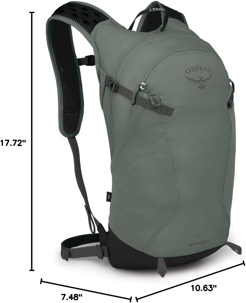Osprey Sportlite 15L Unisex Hiking Backpack, Pine Leaf Green