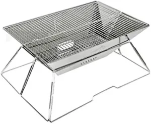 Outdoor Barbecue Portable Multifunctional Folding Stainless Steel Charcoal Picnic Camping Stove Grills Wood Burning