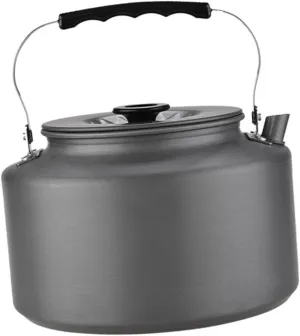 Outdoor Camping Kettle Lightweight Portable Tea Pot for Hiking and Picnics Heat Insulated Handle Durable Construction for Outdoor Adventures