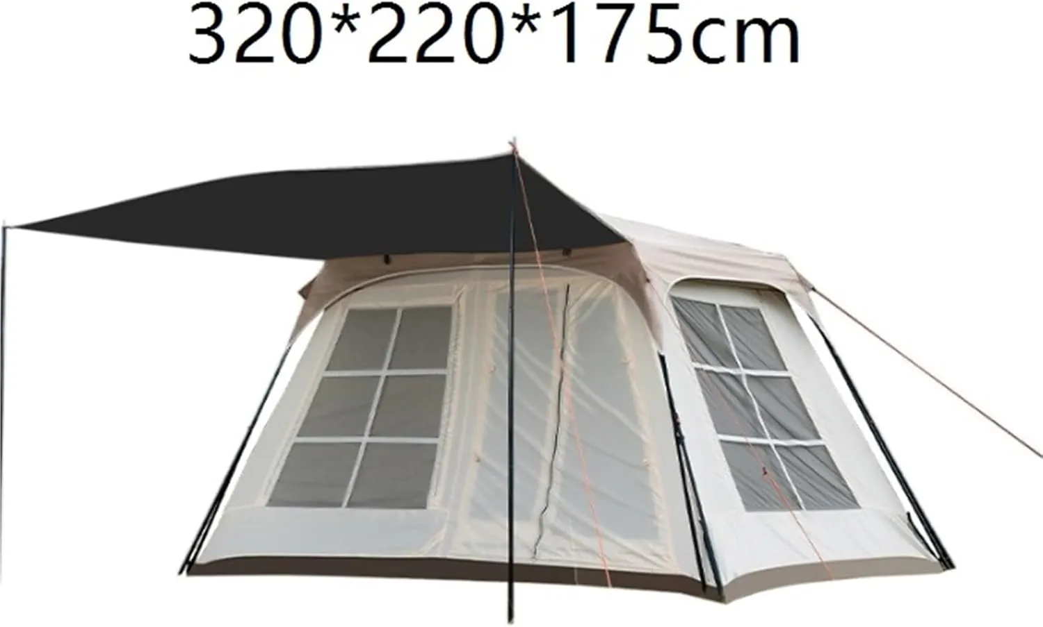 Outdoor Camping Portable Multi-Person Large Space Rainproof Camping Tent