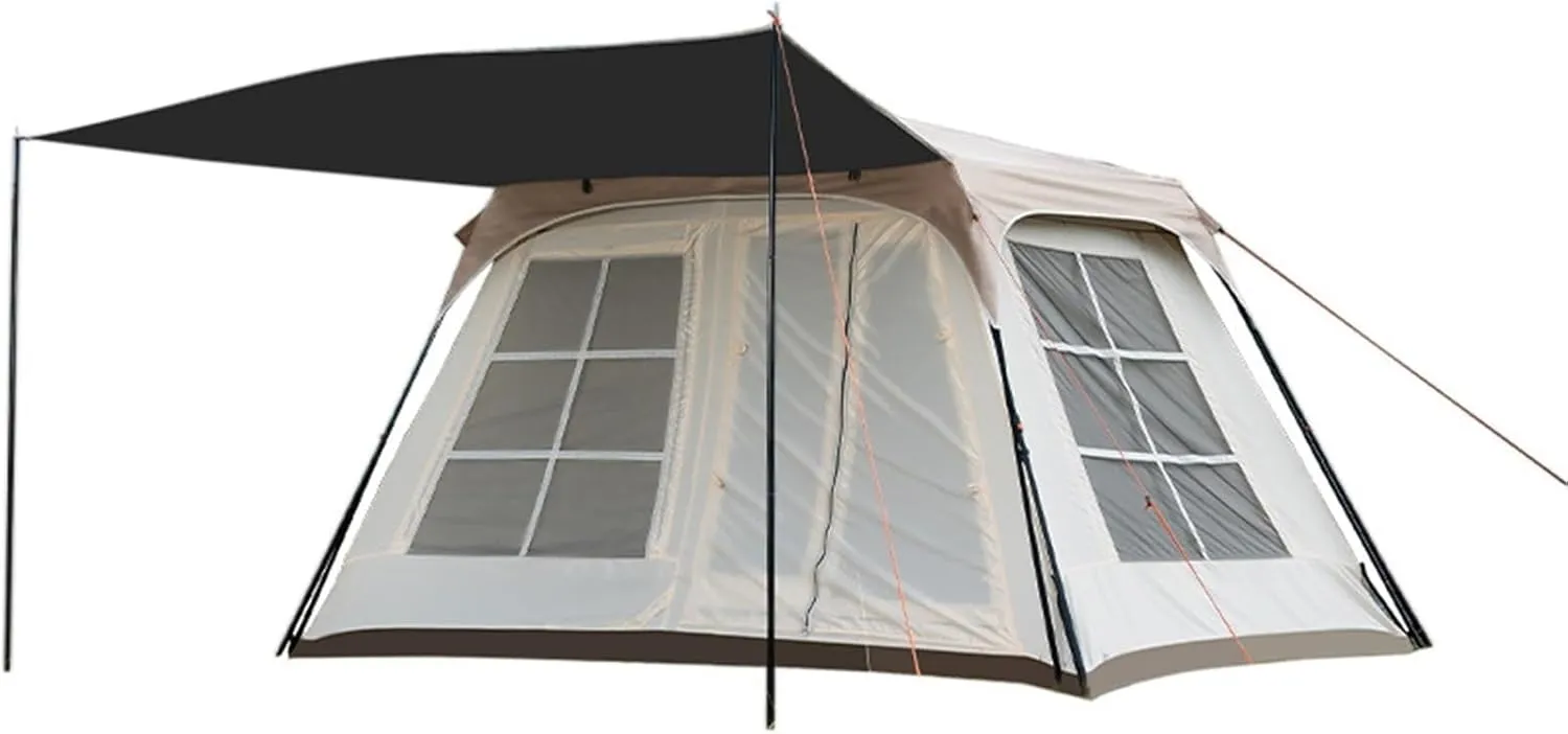 Outdoor Camping Portable Multi-Person Large Space Rainproof Camping Tent