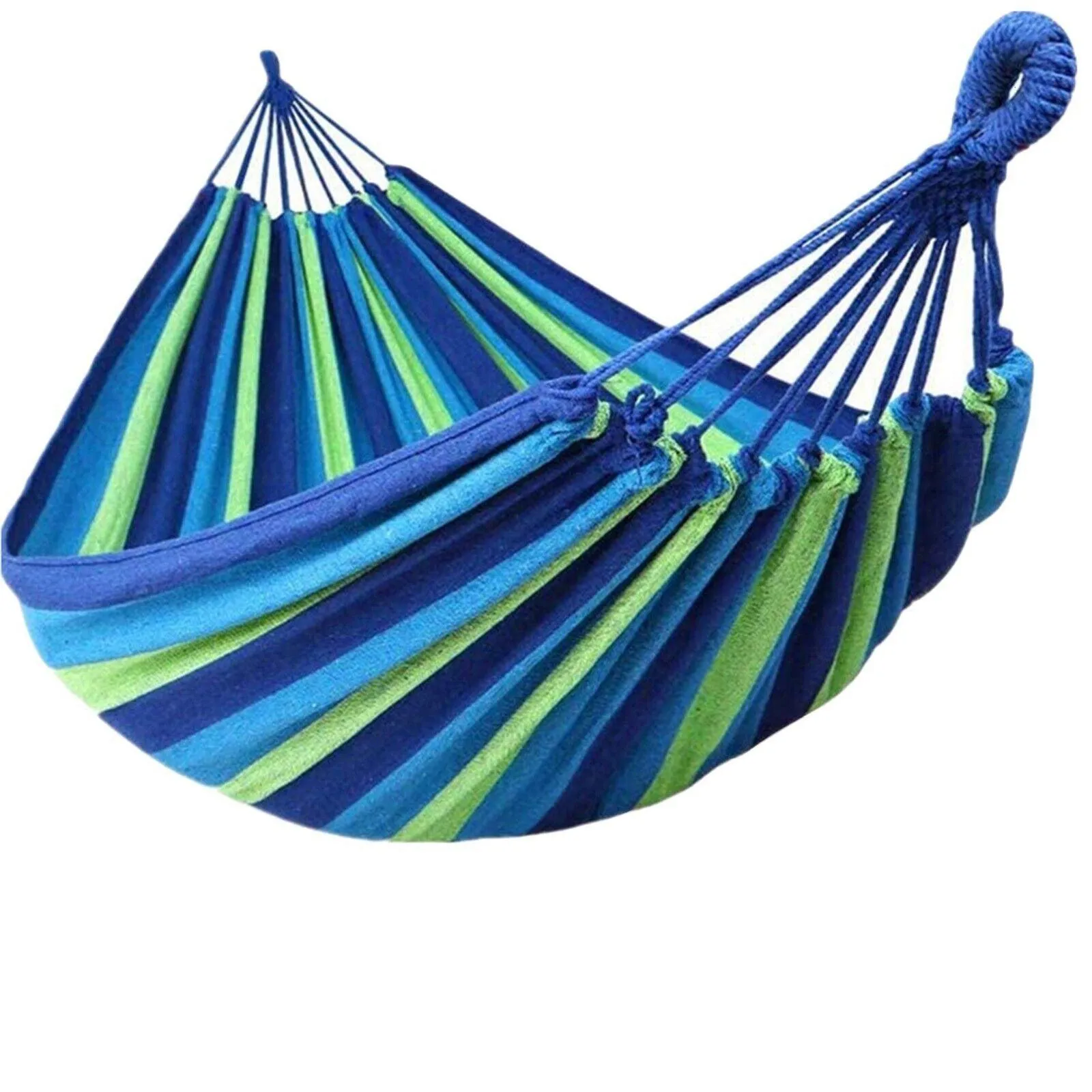Outdoor Double Hammock Bed Swinging Camping Hanging Tree Strap Hook Mel Au