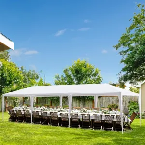 Outdoor Gazebo Canopy Wedding Party Tent Camping Shelter Commercial Instant Shelter Waterproof Tent with Removable Side Walls (10'x30' Without Sides)