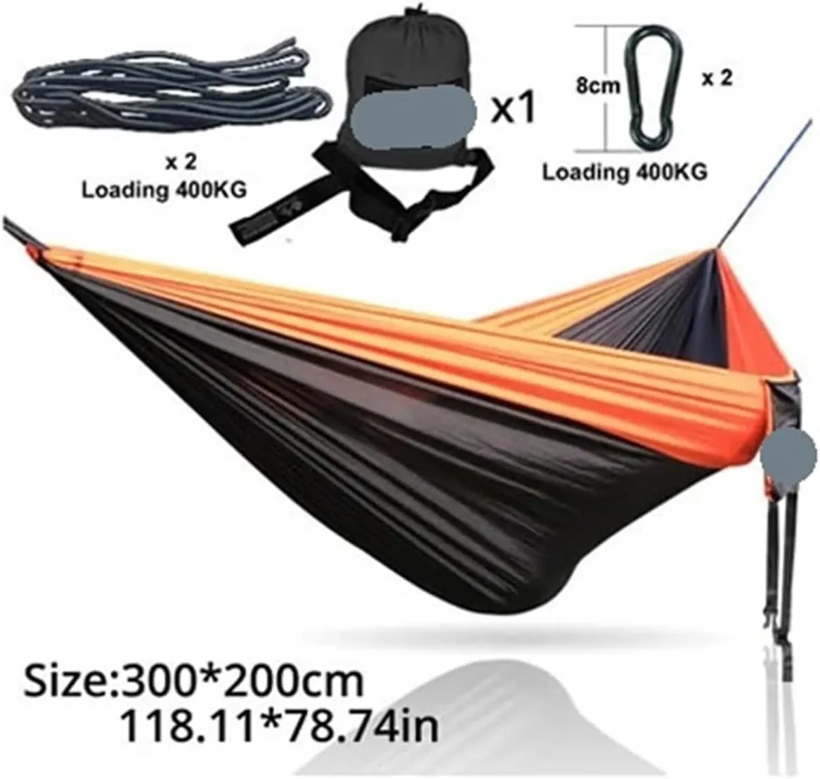 Outdoor Hammock Double Person Outdoor Garden Camping Hammock Lightweight Parachute Hiking Swing Hang Sleeping Bed Terrace Hammock(Model 6)