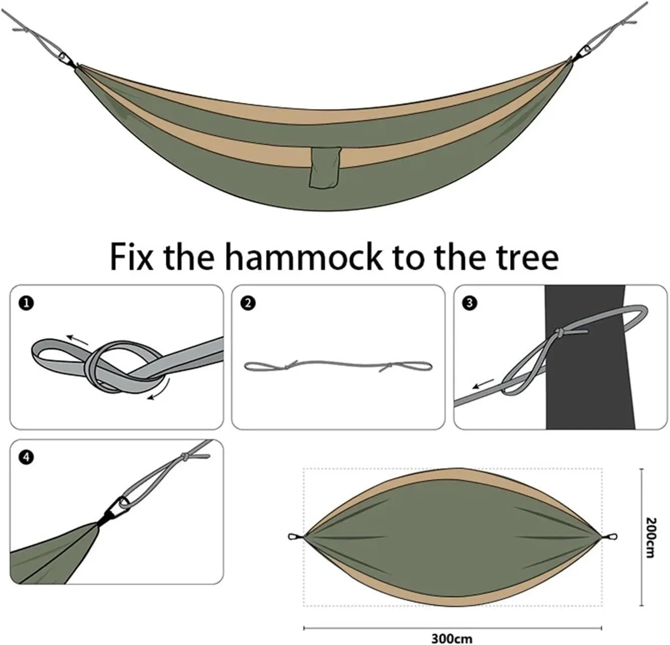 Outdoor Hammock Double Person Outdoor Garden Camping Hammock Lightweight Parachute Hiking Swing Hang Sleeping Bed Terrace Hammock(Model 6)